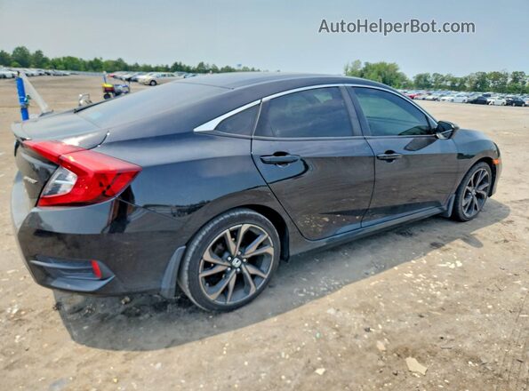 2HGFC2F80LH569152 2020 HONDA CIVIC Black Հետևի աջ