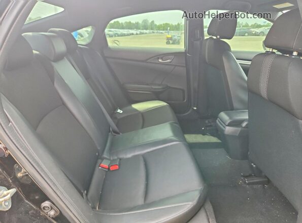 2HGFC2F80LH569152 2020 HONDA CIVIC Black Հետևի նստատեղերի տեսք