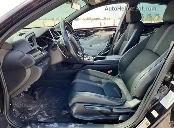 2HGFC2F80MH509308 2021 HONDA CIVIC Black Front interior view