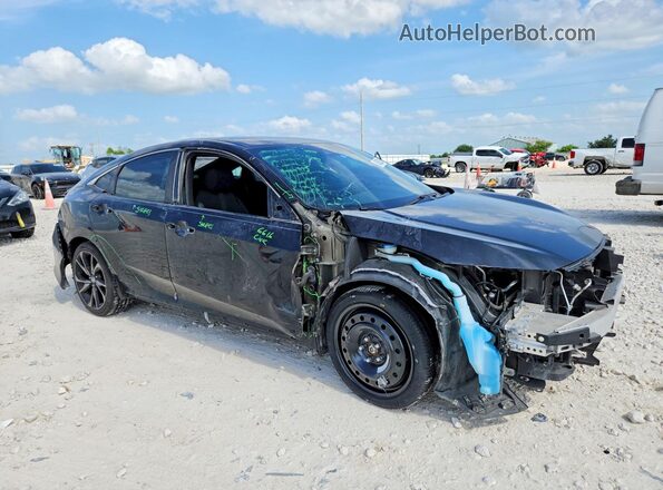2HGFC2F80MH509308 2021 HONDA CIVIC Black Front right