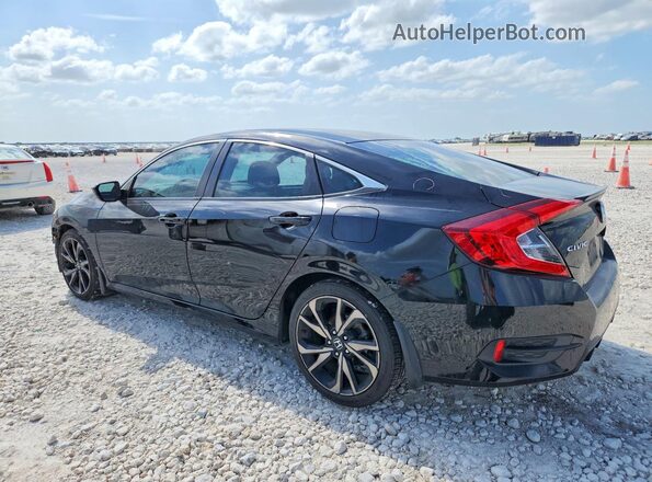 2HGFC2F80MH509308 2021 HONDA CIVIC Black Rear left