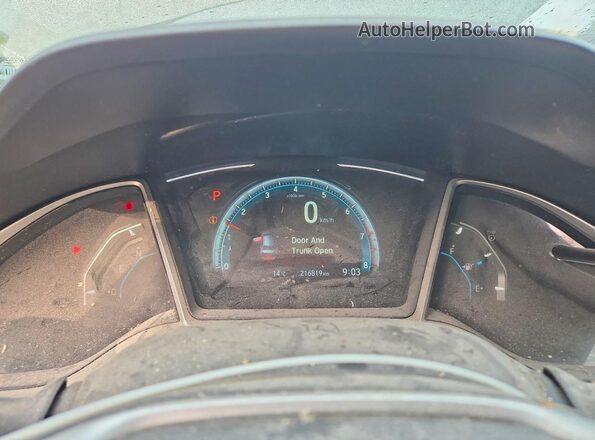 2HGFC2F81HH027243 2017 HONDA CIVIC White Instrument cluster view
