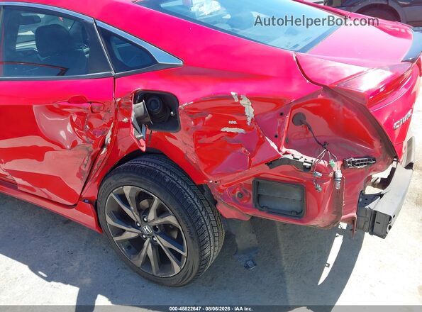 2HGFC2F81KH508665 2019 HONDA CIVIC Red წინა ხედი