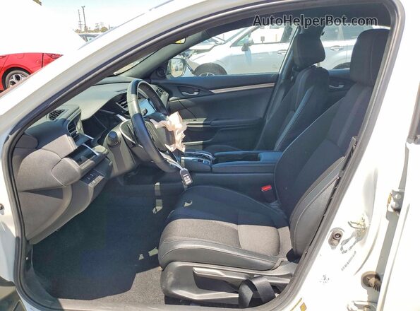 2HGFC2F81KH517527 2019 HONDA CIVIC Белый Вид салона спереди