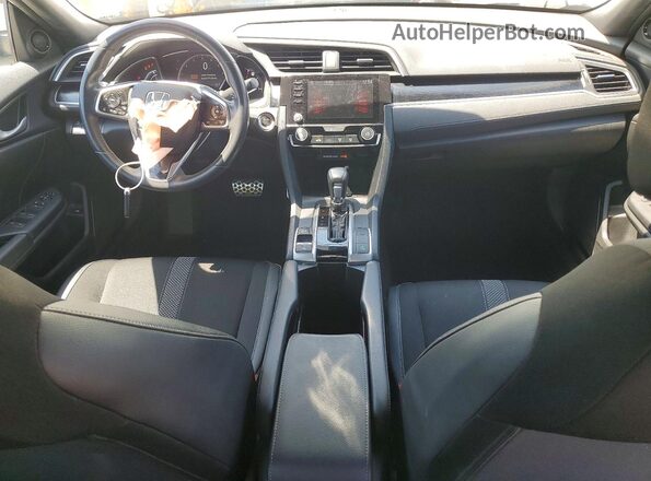 2HGFC2F81KH517527 2019 HONDA CIVIC Белый Вид панели приборов