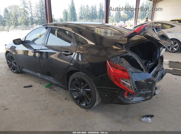 2HGFC2F81KH519942 2019 HONDA CIVIC Black Rear left