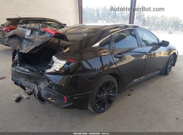 2HGFC2F81KH519942 2019 HONDA CIVIC Black Rear right