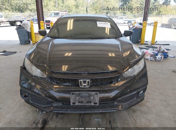 2HGFC2F81KH519942 2019 HONDA CIVIC Black Dashboard view