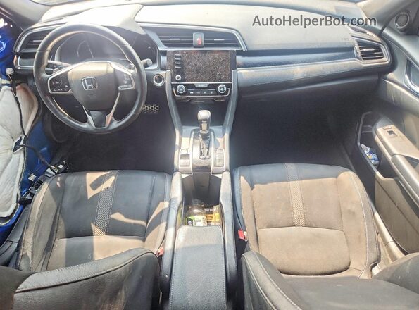 2HGFC2F81KH538216 2019 HONDA CIVIC Blue Vista del salpicadero