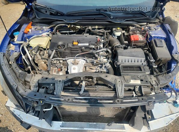 2HGFC2F81KH538216 2019 HONDA CIVIC Blue Vista interior trasera