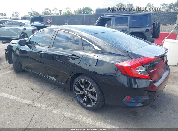 2HGFC2F81KH557459 2019 HONDA CIVIC Black Tył lewy
