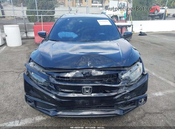 2HGFC2F81KH557459 2019 HONDA CIVIC Black Widok zestawu wskaźników