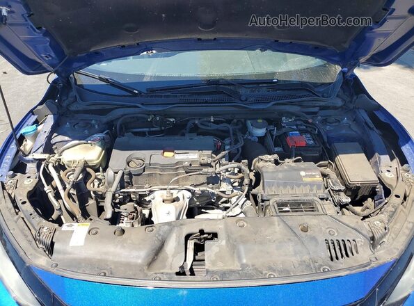 2HGFC2F81KH586265 2019 HONDA CIVIC Blue უკანა სალონის ხედი