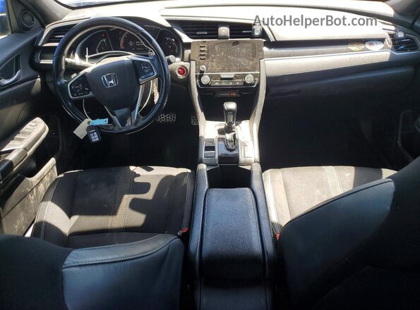 2HGFC2F81KH586265 2019 HONDA CIVIC Blue წინა პანელის ხედი