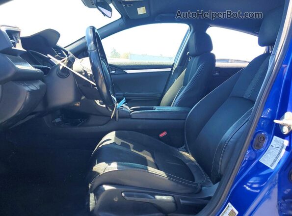 2HGFC2F81KH586265 2019 HONDA CIVIC Blue წინა სალონის ხედი