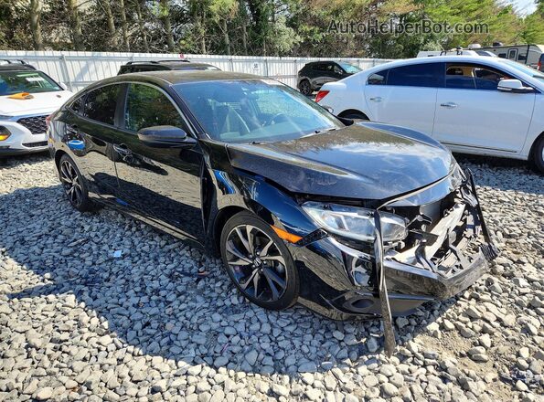 2HGFC2F81KH595094 2019 HONDA CIVIC Blue წინა მარჯვენა