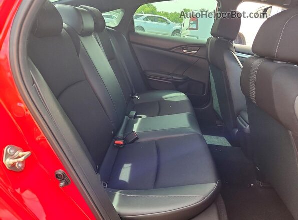2HGFC2F81KH598500 2019 HONDA CIVIC Red უკანა სავარძლების ხედი