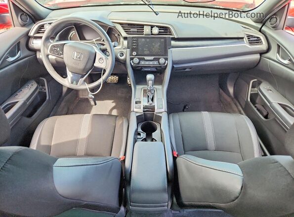 2HGFC2F81KH598500 2019 HONDA CIVIC Red წინა პანელის ხედი