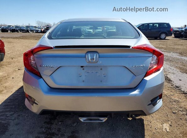 2HGFC2F81LH546138 2020 HONDA CIVIC Silver Вид ззаду