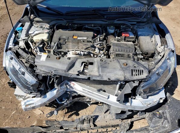 2HGFC2F81LH546138 2020 HONDA CIVIC Silver Вид задньої частини салону
