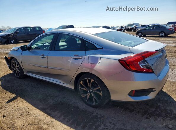 2HGFC2F81LH546138 2020 HONDA CIVIC Silver Задня ліва чверть