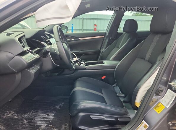2HGFC2F81LH549248 2020 HONDA CIVIC Gray Front interior view