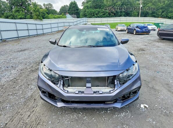 2HGFC2F81LH549248 2020 HONDA CIVIC Gray Front view