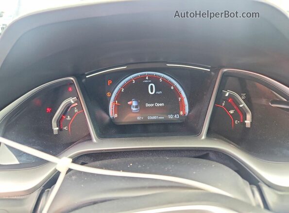 2HGFC2F81LH549248 2020 HONDA CIVIC Gray Instrument cluster view