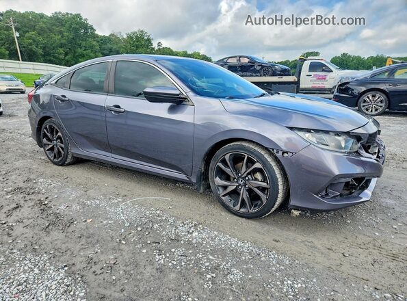 2HGFC2F81LH549248 2020 HONDA CIVIC Gray Front right