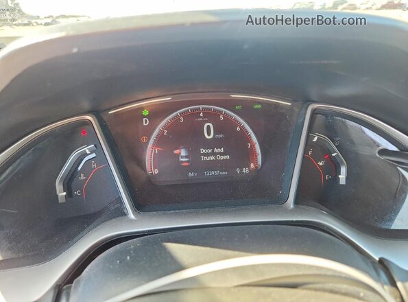 2HGFC2F81LH549475 2020 HONDA CIVIC Gray ხელსაწყოთა პანელის ხედი