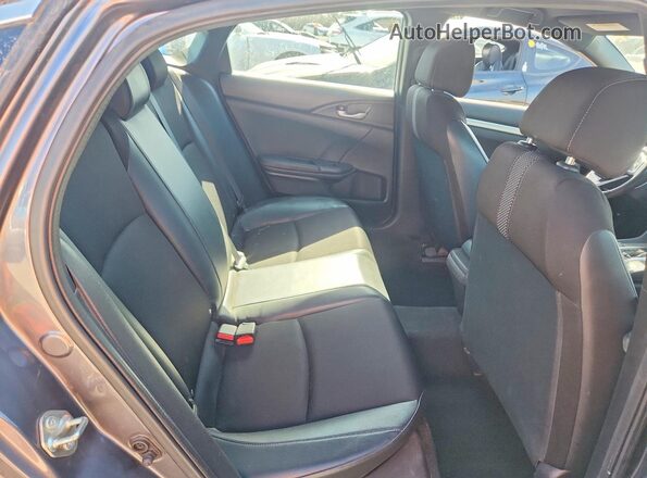 2HGFC2F81LH549475 2020 HONDA CIVIC Gray უკანა სავარძლების ხედი