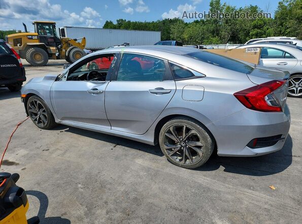 2HGFC2F81LH581293 2020 HONDA CIVIC Серебряный Задняя левая четверть