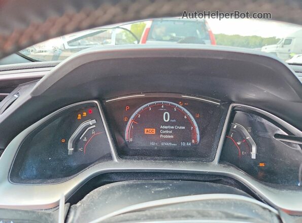 2HGFC2F81LH581293 2020 HONDA CIVIC Серебряный Вид щитка приборов