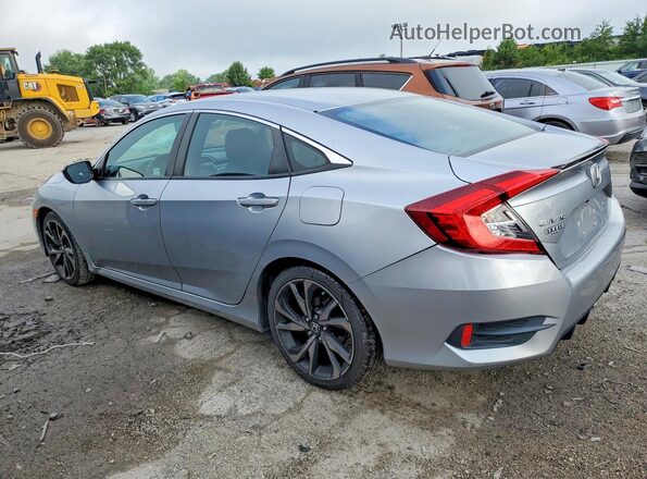 2HGFC2F81LH589992 2020 HONDA CIVIC Silver უკანა მარცხენა