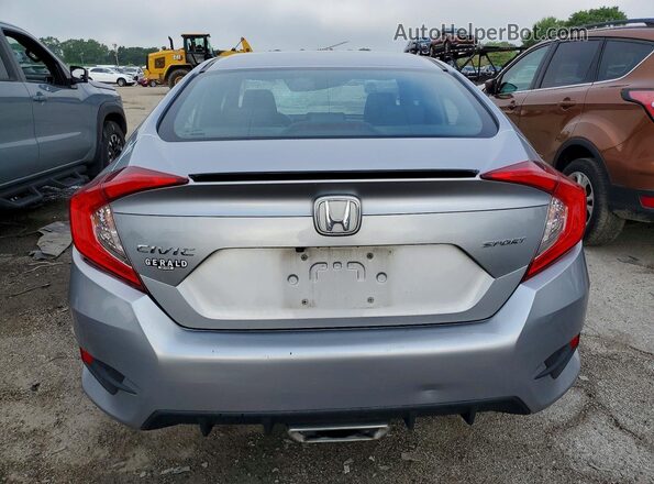 2HGFC2F81LH589992 2020 HONDA CIVIC Silver უკანა ხედი