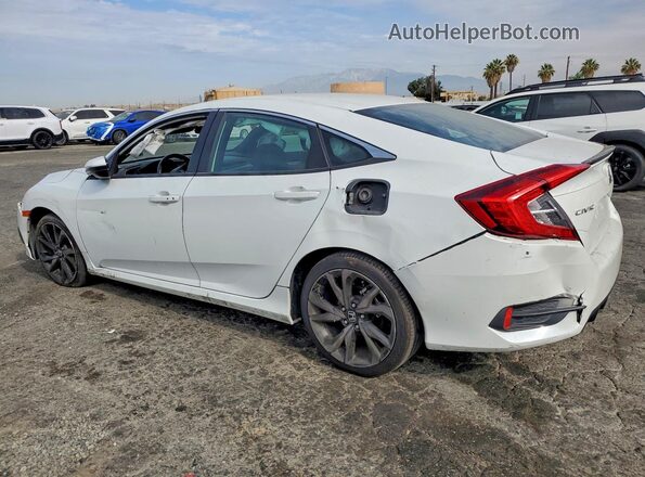 2HGFC2F81LH601221 2020 HONDA CIVIC Белый Задняя левая четверть