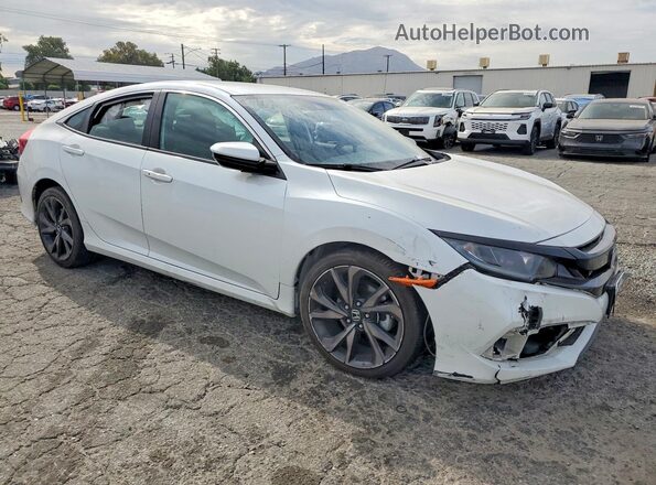 2HGFC2F81LH601221 2020 HONDA CIVIC Белый Передняя правая четверть