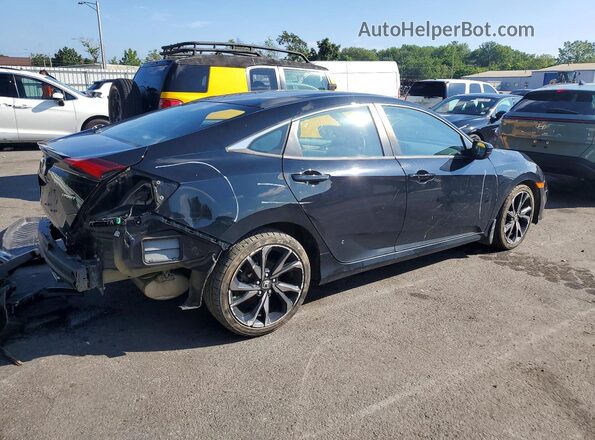 2HGFC2F81MH508135 2021 HONDA CIVIC Black Rear right