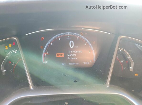 2HGFC2F81MH508135 2021 HONDA CIVIC Black Instrument cluster view