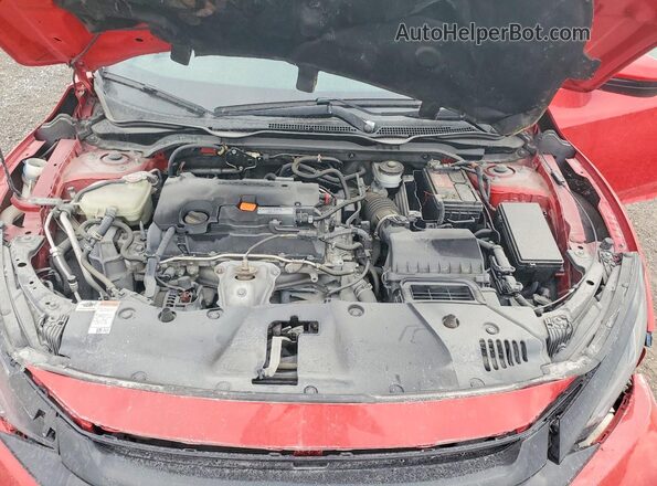 2HGFC2F81MH545900 2021 HONDA CIVIC Red Vista interior trasera