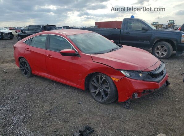 2HGFC2F81MH545900 2021 HONDA CIVIC Red Delantero derecho