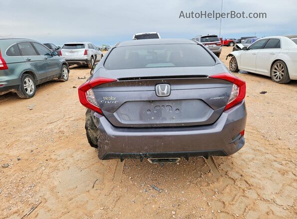 2HGFC2F81MH548232 2021 HONDA CIVIC Charcoal უკანა ხედი