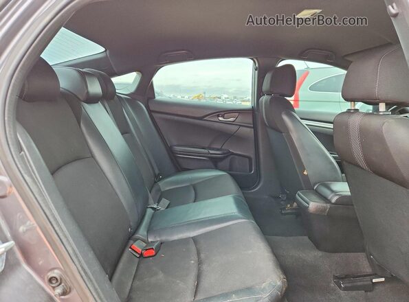 2HGFC2F81MH548232 2021 HONDA CIVIC Charcoal უკანა სავარძლების ხედი