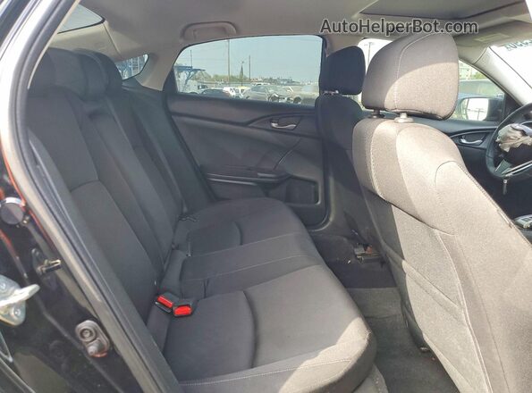 2HGFC2F82GH500582 2016 HONDA CIVIC Black Widok tylnych siedzeń