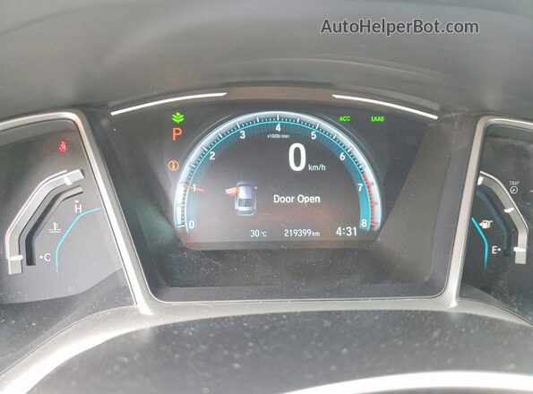 2HGFC2F82HH041300 2017 HONDA CIVIC Charcoal Widok zestawu wskaźników