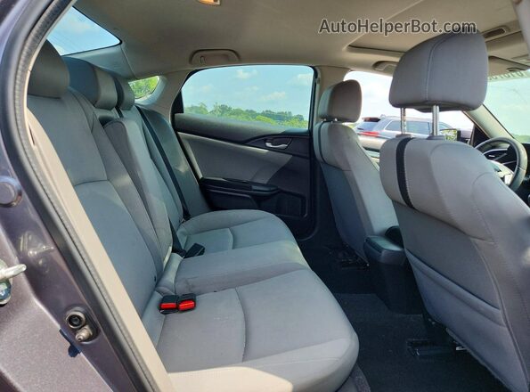 2HGFC2F82HH530635 2017 HONDA CIVIC Gray Widok tylnych siedzeń