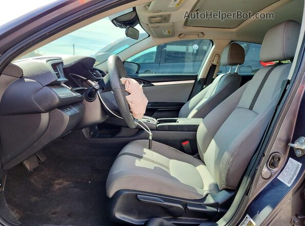 2HGFC2F82HH530635 2017 HONDA CIVIC Gray Widok wnętrza z przodu