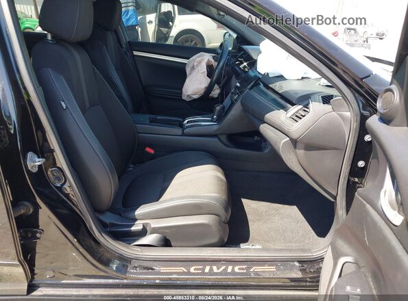 2HGFC2F82KH541125 2019 HONDA CIVIC Black Front interior view
