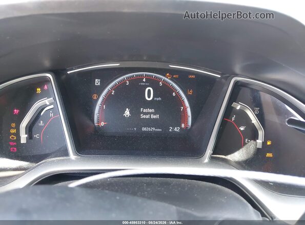 2HGFC2F82KH541125 2019 HONDA CIVIC Black Rear seats view