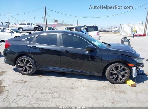2HGFC2F82KH541125 2019 HONDA CIVIC Black Rear interior view